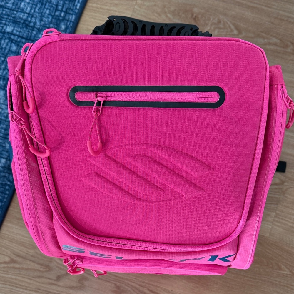 Selkirk Pink and Navy Core Series Pickleball Backpack - Picture 5 of 5